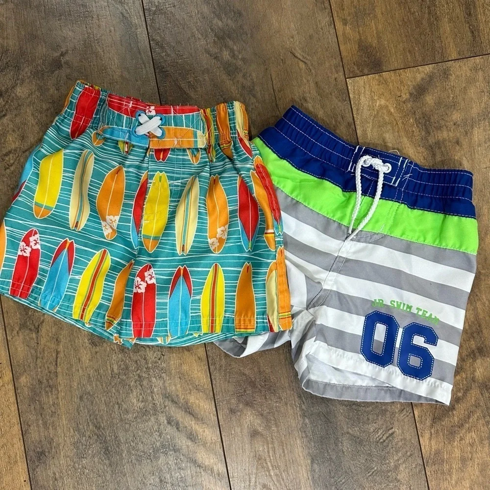 CIRCO and KOALA BABY Baby Boy Swim Trunks Bundle, 9M